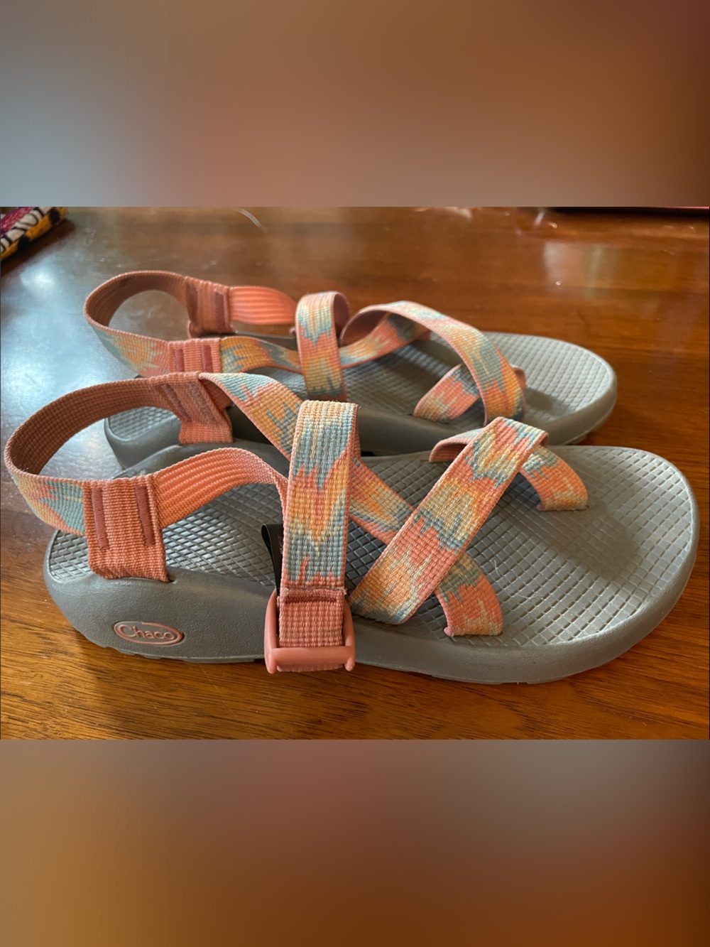 Chaco Women's Z/2 Adjustable Strap Classic Sandal Aerial Rosette. Size 38 / 7.5